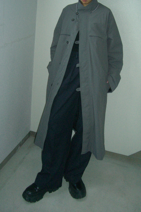ECO GIL LONG COAT w/VEST -GRAY(BAMBOO CHARCOAL)- *Last1